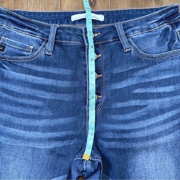 KanCan High-Rise Super Flare Jeans Button Fly 11 / 29 dark blue - Picture 10 of 10